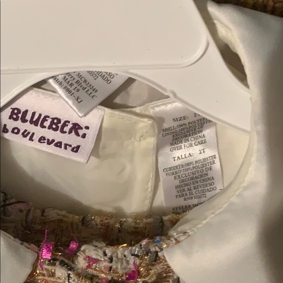 NWT 2T Blueberi Boulevard Formal 2 piece Dress set - Picture 2 of 3